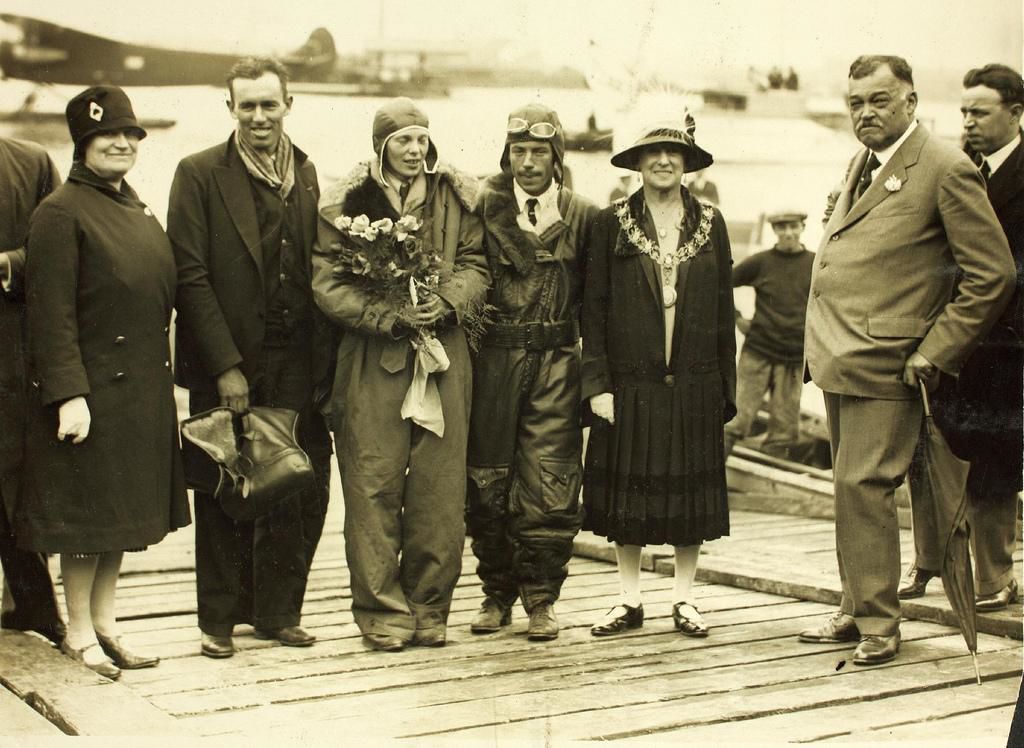 1928: First woman to fly across the Atlantic